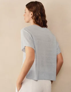 Linen Rich Knitted T-shirt