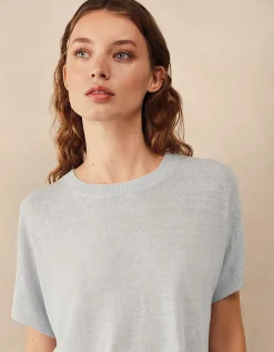 Linen Rich Knitted T-shirt