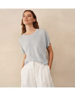 Linen Rich Knitted T-shirt