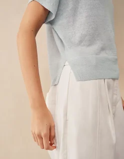 Linen Rich Knitted T-shirt