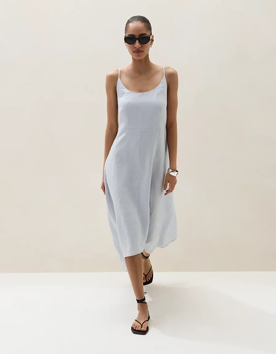 Linen Strappy Dress