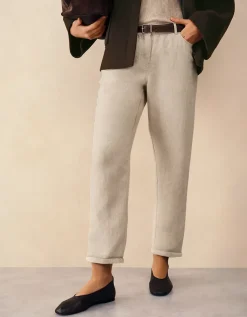 Linen Tapered Brompton Trousers