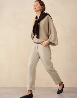 Linen Tapered Brompton Trousers