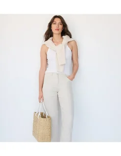 Linen Tapered Brompton Trousers