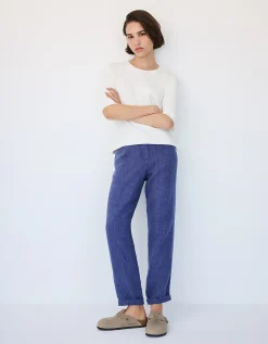 Linen Tapered Brompton Trousers