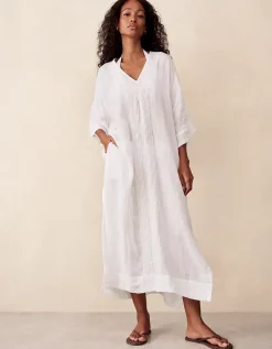 Linen Taping Detail Kaftan