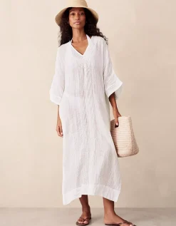 Linen Taping Detail Kaftan