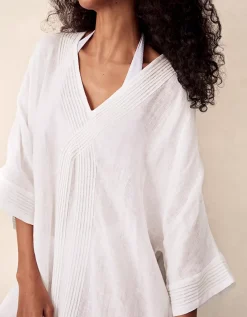 Linen Taping Detail Kaftan