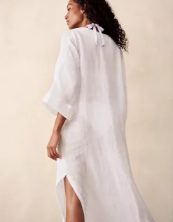 Linen Taping Detail Kaftan