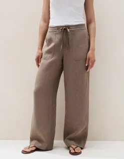 Linen Wide Leg Trousers