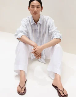 Linen Wide Leg Trousers