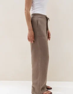 Linen Wide Leg Trousers