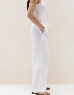 Linen Wide Leg Trousers
