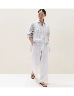 Linen Wide Leg Trousers