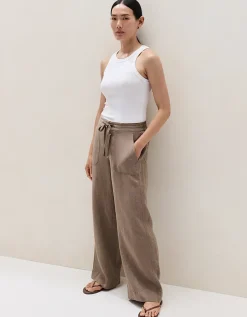 Linen Wide Leg Trousers