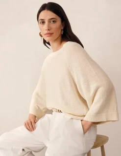 Linen Wide Sleeve Jumper
