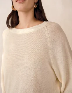 Linen Wide Sleeve Jumper