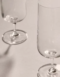 LSA International Arc Champagne Flute Glasses – Set of 4