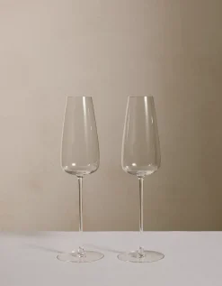 LSA International Wine Culture Champagne Flute Glasses – Set of 2