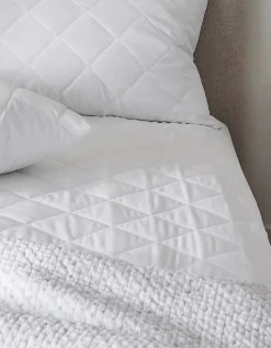 Luxury Pure Cotton Quilted Deep Mattress Protector