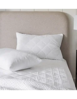 Luxury Pure Cotton Quilted Pillow Protector – Set of 2