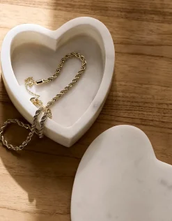 Marble Heart Trinket Box
