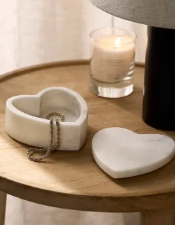 Marble Heart Trinket Box