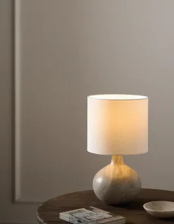 Marlow Marble Round Table Lamp