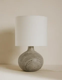 Marlow Marble Round Table Lamp