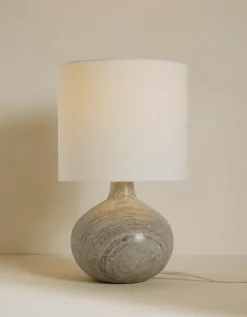 Marlow Marble Round Table Lamp