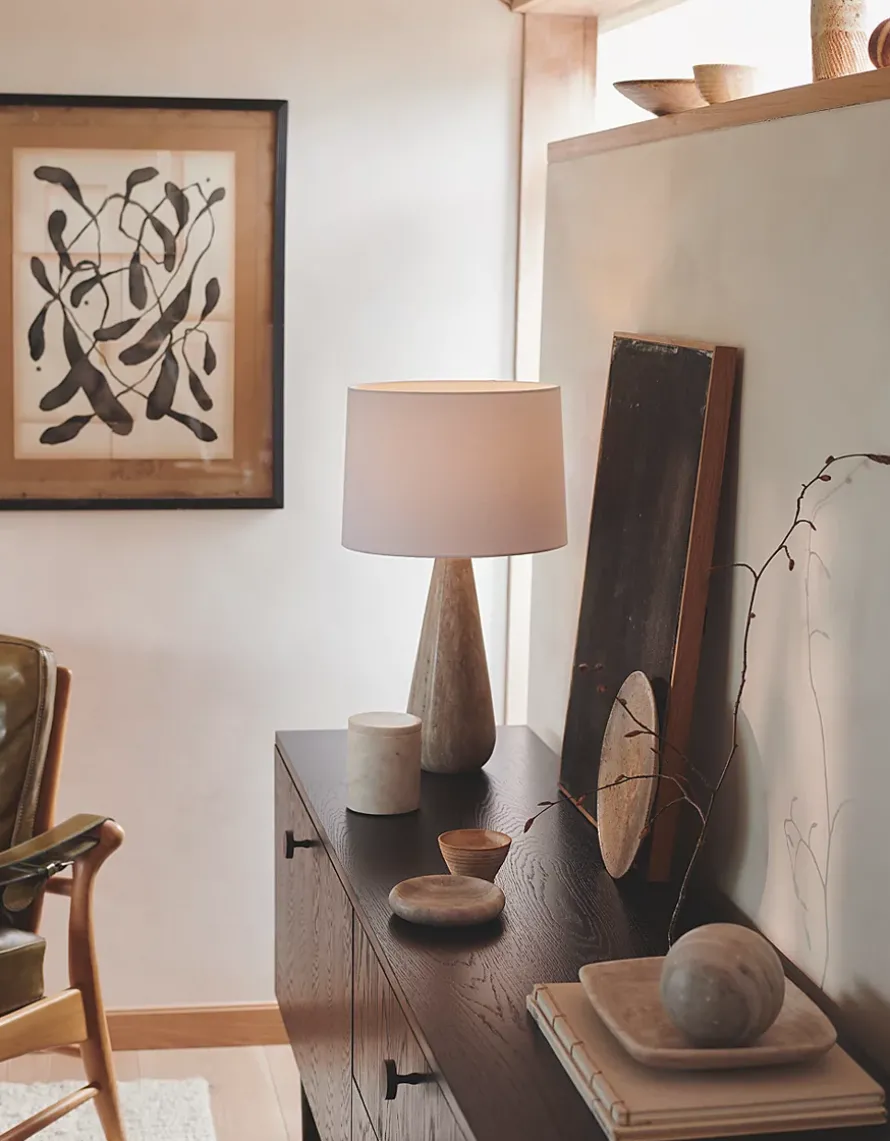 Marlow Marble Teardrop Table Lamp