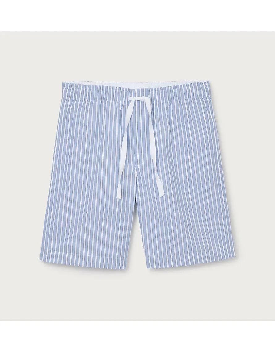 Mens Organic Cotton Poplin Stripe Shorts