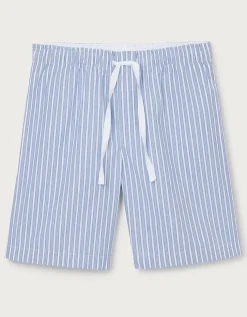 Mens Organic Cotton Poplin Stripe Shorts