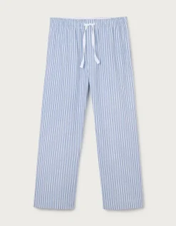 Mens Organic Cotton Poplin Stripe Pull On