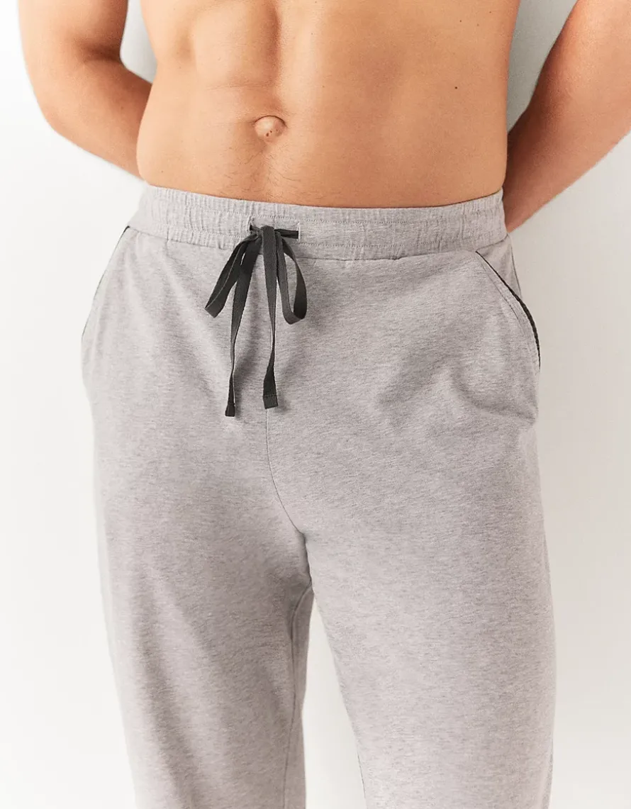 Men's Rib Trim Pyjama Bottoms