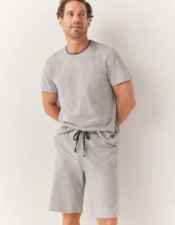 Men's Rib Trim Pyjama Shorts