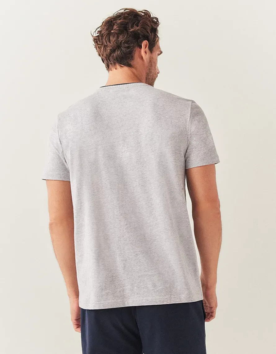 Men's Rib Trim Pyjama Top
