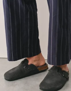 Men's Suede Corkbed Mule Slippers