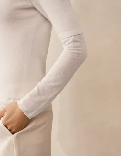 Merino Double Layer Sheer Knitted Top