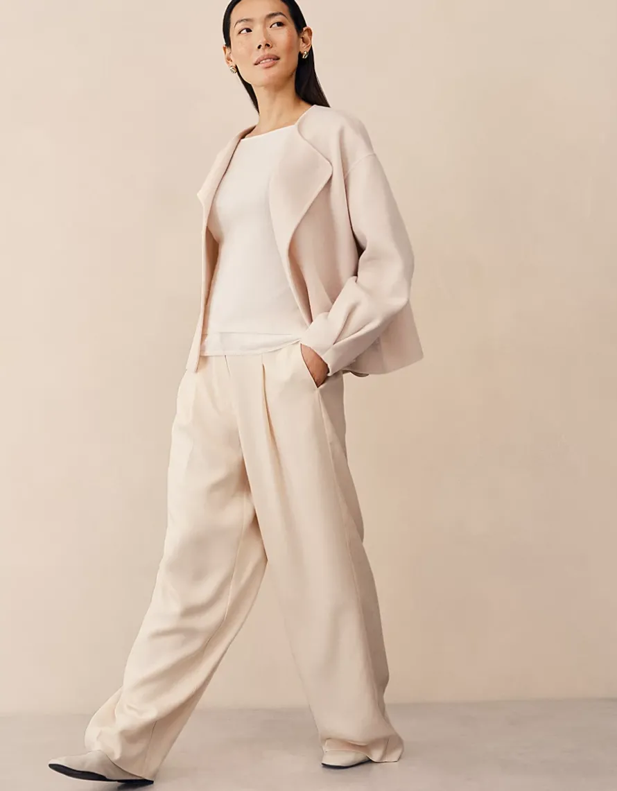 Merino Double Layer Sheer Knitted Top