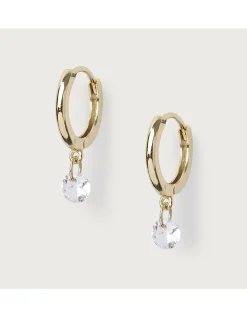 Mini Gem Huggie Earrings