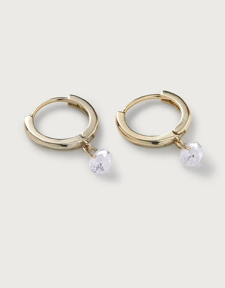 Mini Gem Huggie Earrings
