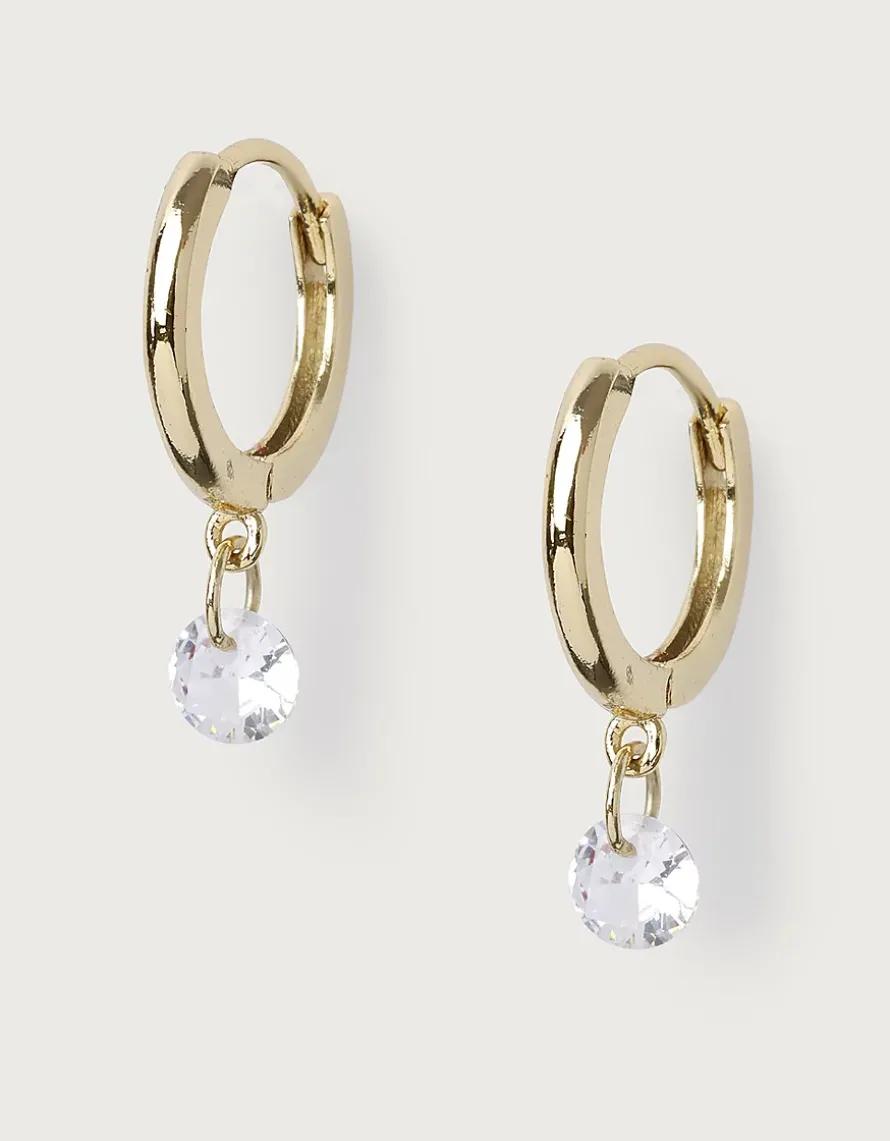 Mini Gem Huggie Earrings