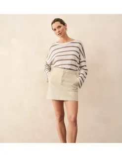 Mini Skirt with Patch Pockets