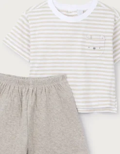 Organic Cotton Bear T-Shirt & Shorts Set (0–2yrs)