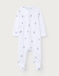Organic Cotton Bedtime Friends Wrap Sleepsuit (0–24mths)
