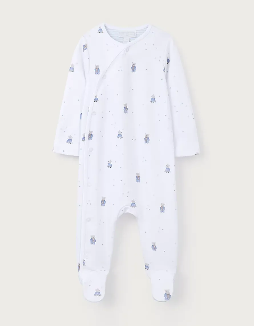 Organic Cotton Bedtime Friends Wrap Sleepsuit (0–24mths)