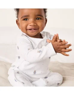Organic Cotton Bedtime Friends Wrap Sleepsuit (0–24mths)