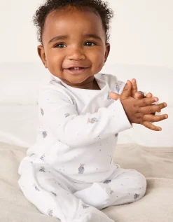 Organic Cotton Bedtime Friends Wrap Sleepsuit (0–24mths)