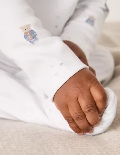 Organic Cotton Bedtime Friends Wrap Sleepsuit (0–24mths)